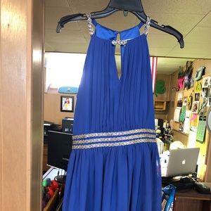 A beautiful royal blue dress!